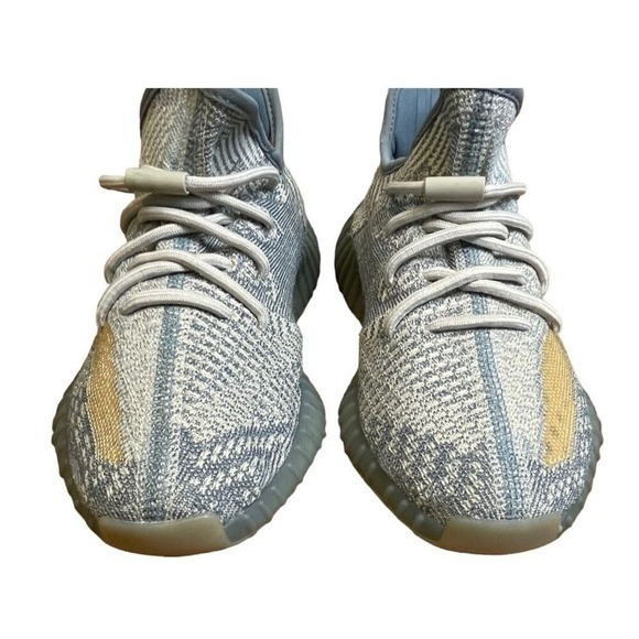 adidas Yeezy Boost 350 V2 Low Israfil‎ Sneakers Grey Yellow Mesh Street 8.5 main image 4